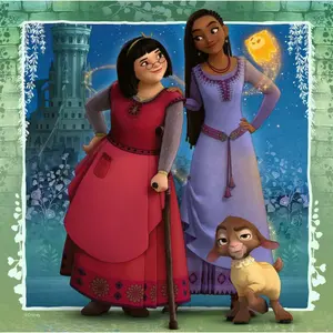3x49 pieces puzzle asha's wish Ravensburger Disney Wish image-2
