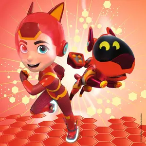 3x49 pieces puzzle matt, jia and emma Ravensburger Petronix Defenders image-1