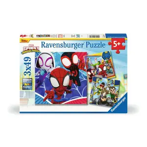 3x49 pieces puzzle the web shooter Ravensburger Spidey image-0