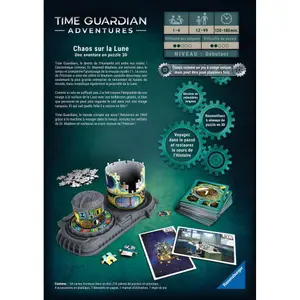 216-piece puzzle - time guardian adventures - chaos on the moon 3d adventure Ravensburger image-2