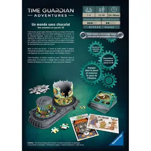 216-piece puzzle - time guardian adventures - a world without chocolate 3d adventure Ravensburger image-2