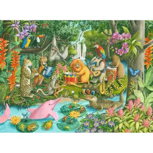 100-piece puzzle - the animal orchestra Ravensburger image-1