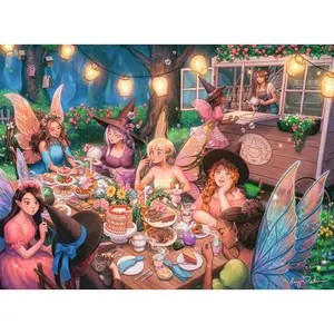 300-piece puzzle - the fairy tea party Ravensburger image-1