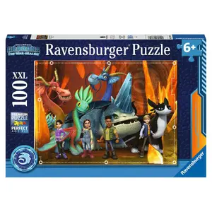 100-piece puzzle - dragon trainers / dragons: the nine kingdoms Ravensburger image-0