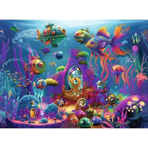 150-piece puzzle - underwater aliens Ravensburger image-1