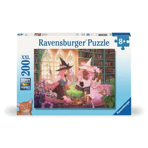 200-piece puzzle - enchanted library Ravensburger image-1