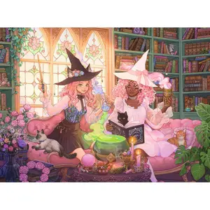 200-piece puzzle - enchanted library Ravensburger image-0