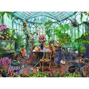 500-piece puzzle - A morning in the greenhouse Ravensburger image-0