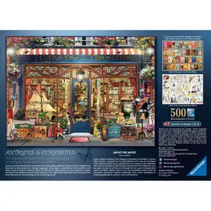 500-piece puzzle - antiques and curiosities Ravensburger image-1