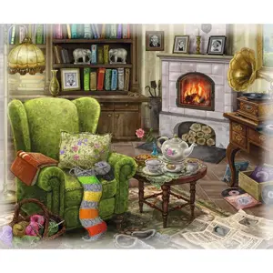 99-piece puzzle -escape - the living room of the manor house Ravensburger image-0