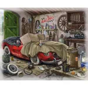 99-piece puzzle -escape - the manor garage Ravensburger image-0