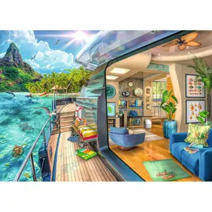 1000-piece puzzle - Tropical cruise Ravensburger image-0