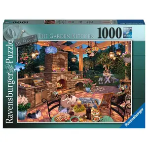 1000-piece puzzle - outdoor kitchen Ravensburger image-1