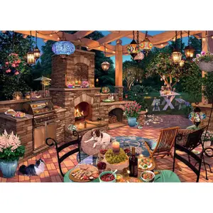 1000-piece puzzle - outdoor kitchen Ravensburger image-0