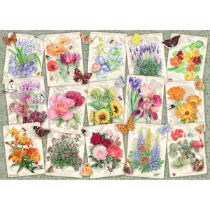 1000-piece puzzle - garden flower posters Ravensburger image-0