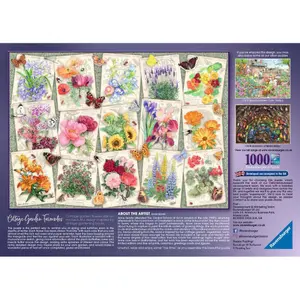 1000-piece puzzle - garden flower posters Ravensburger image-1
