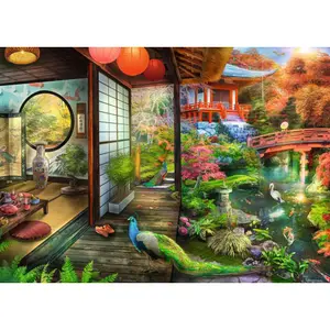1000-piece puzzle - Tea time in the Japanese garden Ravensburger image-0