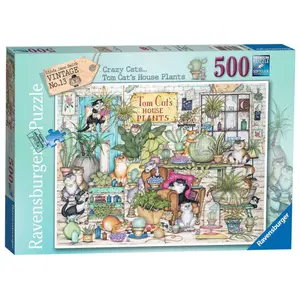 500-piece puzzle - tom cat's house plants Ravensburger image-3