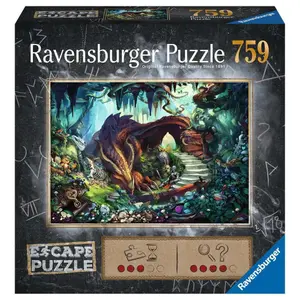 759-piece puzzle -escape - in the dragon's cave Ravensburger image-1