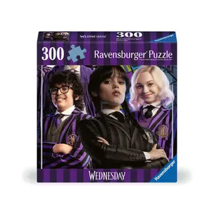 300-piece puzzle - nevermore academy / Wednesday Ravensburger image-0