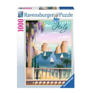 1000-piece puzzle - postcard from capri Ravensburger image-1