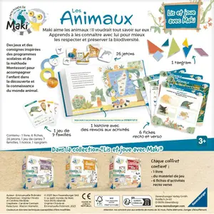 Educational games - read and play with maki - animals Ravensburger image-1