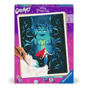 Painting - ariel et ursula disney princess creart Ravensburger image-1
