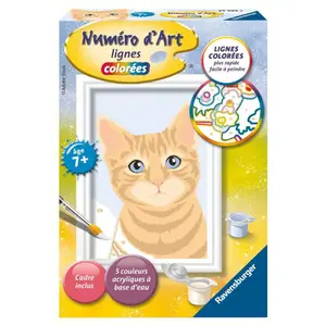 Painting - art number - creart ginger cat Ravensburger image-2