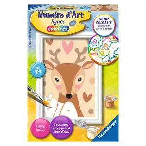 Coloriage mini cerf amoureux Ravensburger image-0
