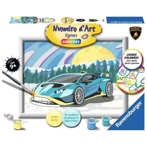 Painting - art number - lamborghini bleue creart Ravensburger image-3