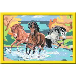 Painting -Art number - Horde of creart horses Ravensburger image-1