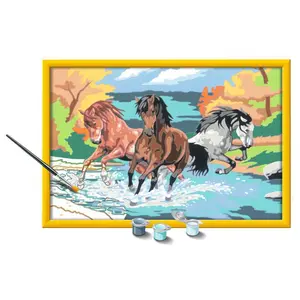Painting -Art number - Horde of creart horses Ravensburger image-0