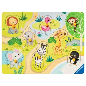 8 pieces puzzle on the way to the zoo Ravensburger image-1