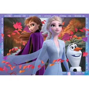 2 puzzles 24 pieces to frozen lands / disney the snow queen 2 Ravensburger image-2