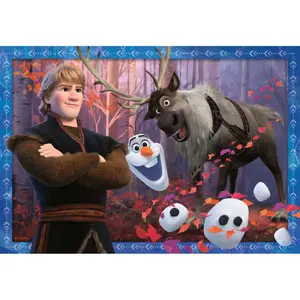 2 puzzles 24 pieces to frozen lands / disney the snow queen 2 Ravensburger image-3