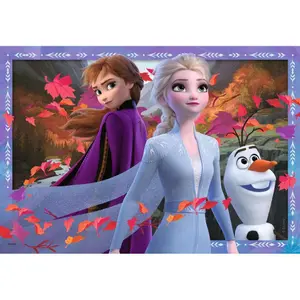 2 puzzles 24 pieces to frozen lands / disney the snow queen 2 Ravensburger image-4