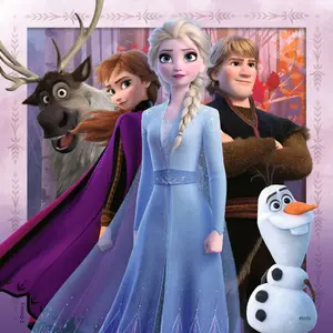 3 puzzles 49 pieces the journey begins / disney the snow queen 2 Ravensburger image-4