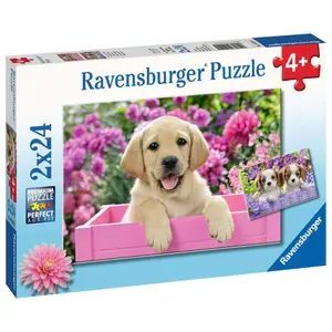 2 puzzles 24 pieces soft friends Ravensburger image-0