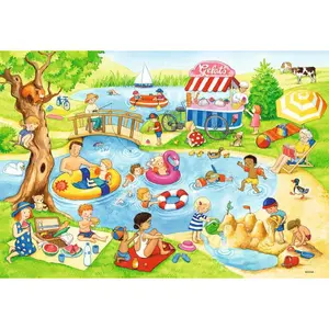 2 puzzles 24 rooms leisure at the lake Ravensburger image-2