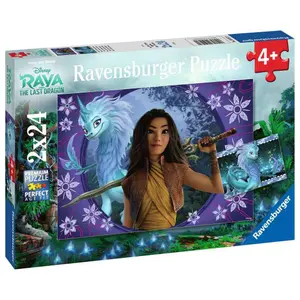 2 puzzles 24 pieces sisu, the last dragon / disney raya and the last dragon Ravensburger image-0