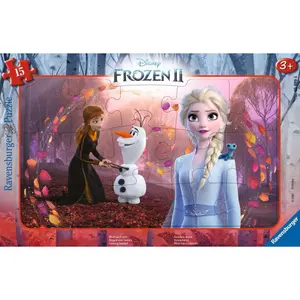 Puzzle frame 15 pieces look into the future / disney the snow queen 2 Ravensburger image-0