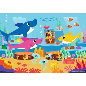 2 puzzles 24 pieces baby shark and his family Ravensburger image-3