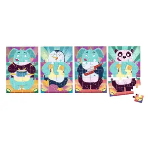 Mix &amp; match 3x24 pieces funny animals puzzles Ravensburger image-4