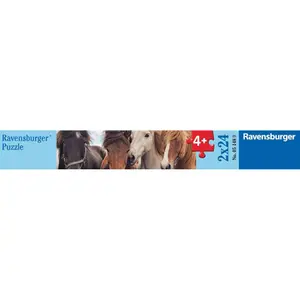 2 puzzles 24 pieces the love of horses Ravensburger image-1