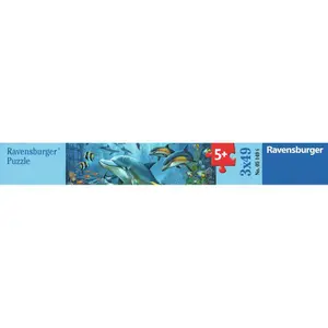 3 puzzles 49 pieces the animal world of the ocean Ravensburger image-2