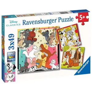 3 puzzles 49 pieces fun with animals disney Ravensburger image-0