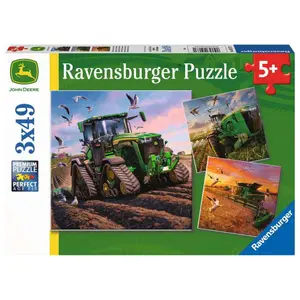 Seasons 3x49-piece puzzle Ravensburger John Deere image-2