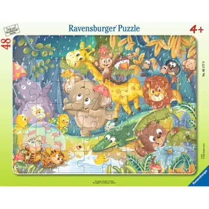 48 pieces frame puzzle - it's raining Ravensburger image-0