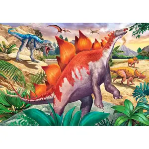 2 puzzles 24 pieces mammoths and dinosaurs Ravensburger image-3