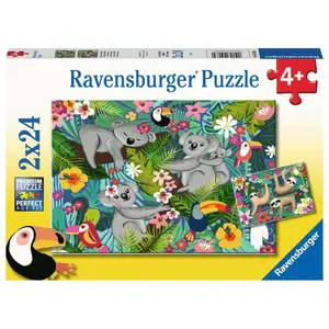 2 puzzles 24 pieces koalas and sloths Ravensburger image-3